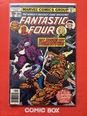 Marvel Comics Fantastic Four #193 1978 Bronze Age Cry Doom! Cry Darkoth!