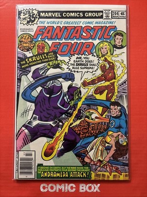 Marvel Comics Fantastic Four #204 1979 Bronze Age 1st Nova Corps