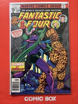 Marvel Comics Fantastic Four #194 1978 Perez CVR Bronze Age