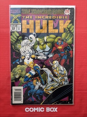 Marvel Comics The Incredible Hulk #394 Trojan War 1994 Rare Newsstand Variant