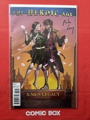 Marvel Comics X-Men Legacy #236 Heroic Age Gambit Variant Signed By Mike CAREY