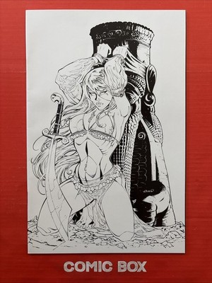 Zenescope Comics Fantastic Realm #1 Randy Queen Sketch Virgin Variant - Image 4