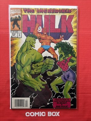 Marvel Comics The Incredible Hulk #412 War 1993 Rare Newsstand Variant