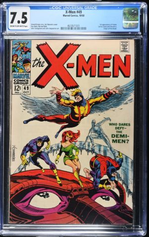 <b>CGC Graded [7.5] Marvel<br> X-Men #49</b><br><p style="font-size:10px"> 1st App Polaris</p>
