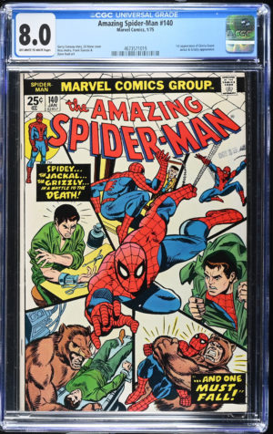 <b>CGC Graded [8.0] Marvel<br>Amazing Spider-Man #140 </b><br><p style="font-size:10px"> 1st App Gloria Grant</p>