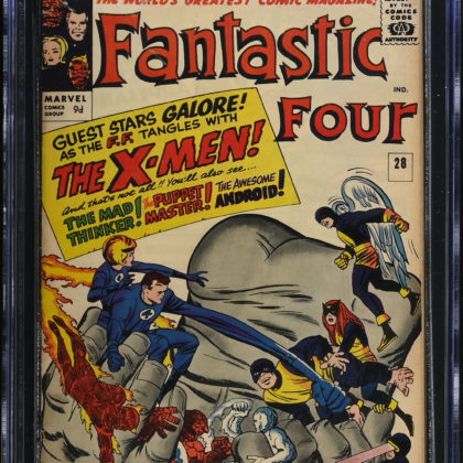 CGC Graded [5.0] MarvelFantastic Four #28 Early X-Men App