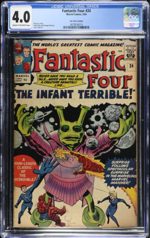 <b>CGC Graded [4.0] Marvel<br>Fantastic Four #24</b><br><p style="font-size:10px"> 1964 Silver Age</p>