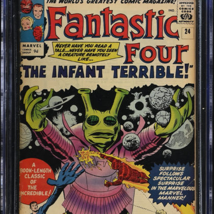 CGC Graded [4.0] MarvelFantastic Four #24 1964 Silver Age