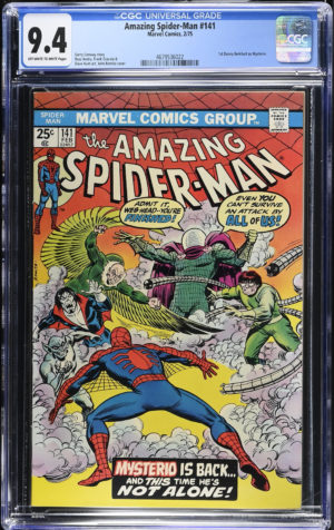 <b>CGC Graded [9.4] Marvel<br>Amazing Spider-Man #141 </b><br><p style="font-size:10px"> 1st App Danny Berkhart as Mysterio</p>