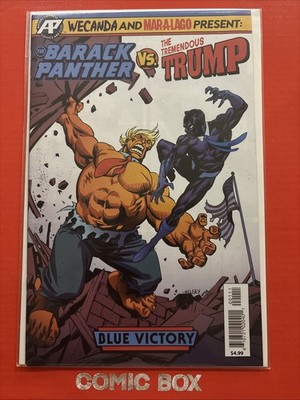 Antartic Press Barack Panther Vs The Tremendous Trump 2018 Blue Victory Parody