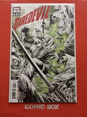 Marvel Comics Daredevil #2 2022 2nd Print Variant Chip Zdarsky Rare