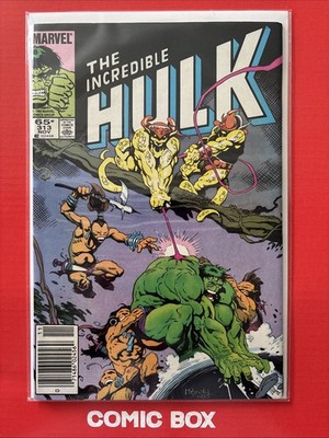 Marvel Comics The Incredible Hulk #313 1985 Bronze Age Newsstand Variant