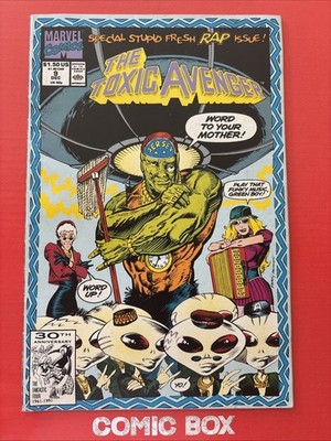Marvel Comics The Toxic Avengers #9 1991 Rap Cover Rare In UK - Image 2
