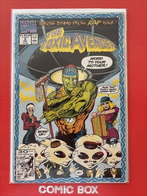 Marvel Comics The Toxic Avengers #9 1991 Rap Cover Rare In UK