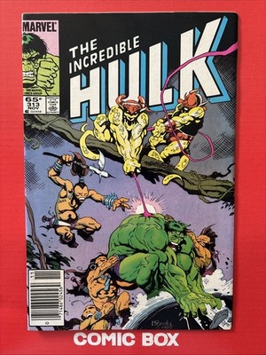 Marvel Comics The Incredible Hulk #313 1985 Bronze Age Newsstand Variant - Image 4