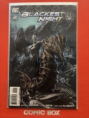 Dc Comics Blackest Night #2 2009 1:25 2nd Print Variant Zombie