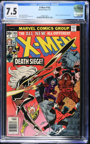 <b>CGC Graded [7.5] Marvel<br>X-Men #103</b><br><p style="font-size:10px"> Bronze Age</p>