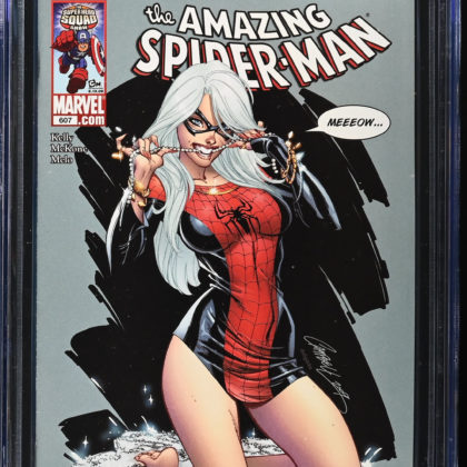 CGC Graded [8.5] MarvelAmazing Spider-Man #607 Classic J. Scott Campbell Black Cat Cover