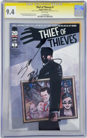 <b>CGC Graded [9.4] Image<br>Thief of Thieves #1</b><br><p style="font-size:10px">Double Signed Robert Kirman Shawn Martinbrough</p>