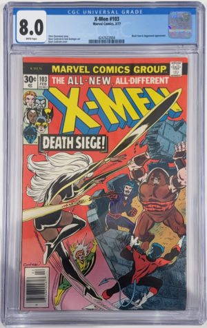 <b>CGC Graded [8.0] Marvel<br>X-Men #103</b><br><p style="font-size:10px"> Bronze Age</p>