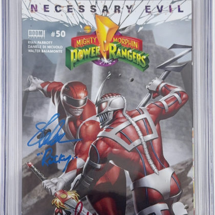CGC Graded [9.8] BoomMighty Morphin Power Rangers #50 Signed Cardenas & Faunt