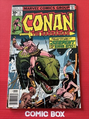 Marvel Comics Conan The Barbarian #74 1977 Bronze Age Cents - Image 2