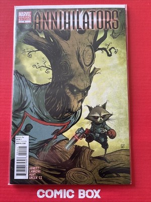 Marvel Comics ANNIHILATORS #4 2011 Skottie Young Variant Rocket & Groot