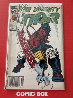 Marvel Comics The Mighty Thor #451 1992 Rare Newsstand Variant Bloodaxe
