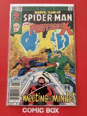 Marvel Comics Marvel Team-Up #118 1982 Bronze Spider-Man & Professor X Newsstand
