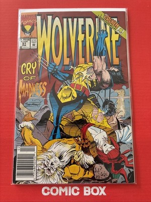 Marvel Comics Wolverine #51 1991 Rare Newsstand Variant The Crunch Conundrum