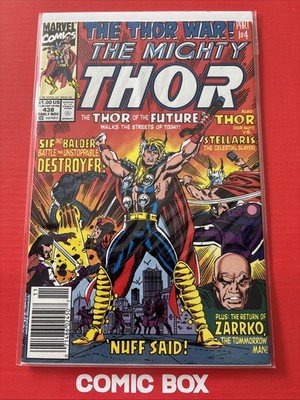 Marvel Comics The Mighty Thor #438 1991 Rare Newsstand Variant