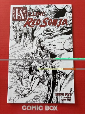 Dynamite Comics Killing Red Sonja #5 Castro Sketch Variant - Image 4