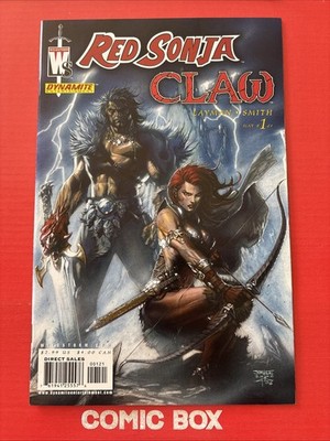Dynamite Comics Red Sonja #1 2006 Jim Lee Variant Cover Claw - Image 4