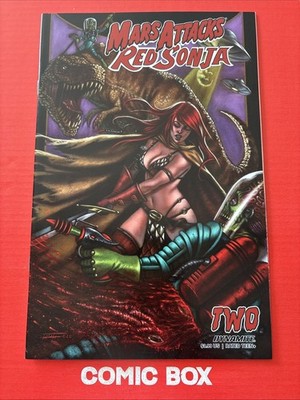 Dynamite Comics Mars Attacks Red Sonja #2 2020 CVR C Strati 1:20 Variant - Image 4