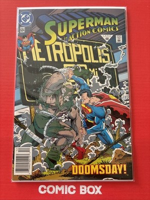 DC Comics Superman Action Comics #684 1992 Very Rare Newsstand Variant Doomsday!