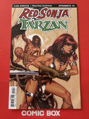 Dynamite Comics Red Sonja Tarzan #1 2018 Adam Hughes Cover - Image 4