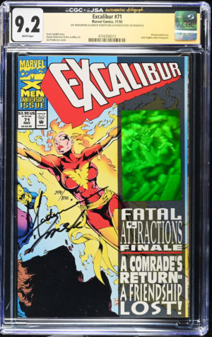 <b>CGC Graded [9.2] Marvel<br>Excalibur #71</b><br><p style="font-size:10px"> Signed Madureira & Robertson</p>