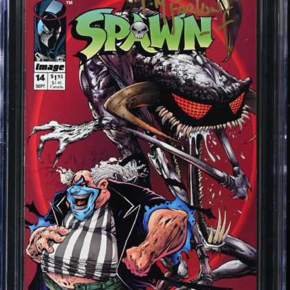 CGC Graded [9.4] Image Spawn #14 Signed Todd Mcfarlane & Tom Orzechowski