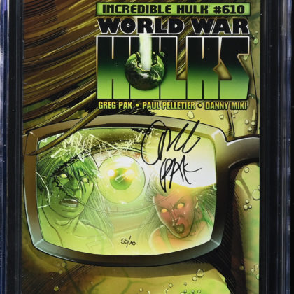 CGC Graded [9.2] MarvelIncredible Hulk #610 Signed by Greg Pak