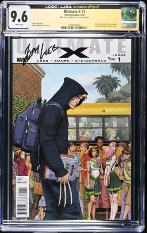 <b>CGC Graded [9.6] Marvel<br>Ultimate X #1</b><br><p style="font-size:10px"> Signed by Jeph Loeb</p>
