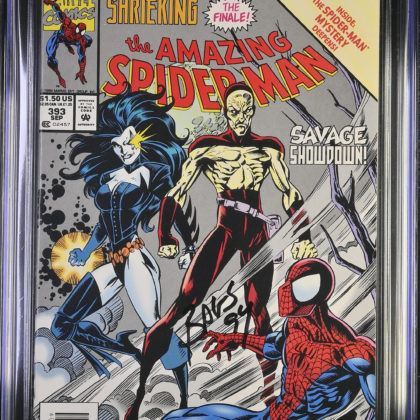 CGC Graded [9.4] MarvelAmazing Spider-Man #393 Signed by Mark Bagley
