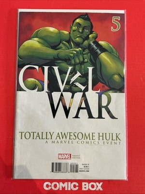 Marvel Comics Totally Awesome Hulk #5 Civil War Variant 2015