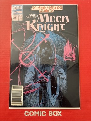 Marvel Comics Moon Knight #27 1991 Rare Newsstand Variant Scarlet Redemption