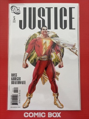 DC Comics Justice #5 2006 Scarce Alex Ross 2nd Print Variant Shazam