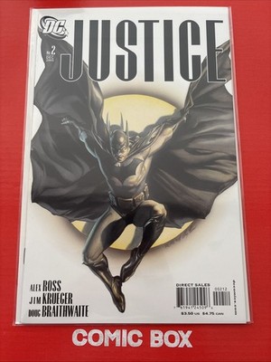 DC Comics Justice #2 2005 Very Scarce Alex Ross 2nd Print Variant Batman