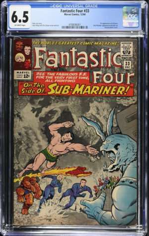 <b>CGC Graded [6.5] Marvel<br> Fantastic Four #33</b><br><p style="font-size:10px"> 1st App of Attuma</p>