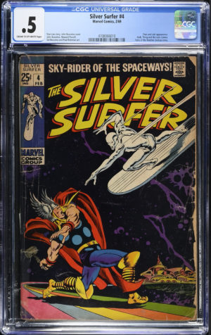 <b>CGC Graded [0.5] Marvel<br> Silver Surfer #4</b><br><p style="font-size:10px"> Classic Cover</p>