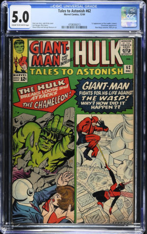 <b>CGC Graded [5.0] Marvel<br> Tales to Astonish #62</b><br><p style="font-size:10px"> 1st App Leader in Cameo</p>