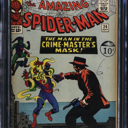 CGC Graded [5.5] Marvel Amazing Spider-Man #26 1st App Patch & Crime Master