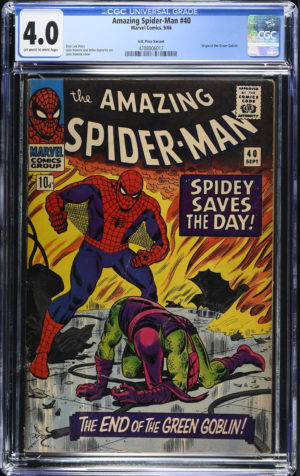 <b>CGC Graded [4.0] Marvel<br> Amazing Spider-Man #40</b><br><p style="font-size:10px"> Green Goblin Origin</p>